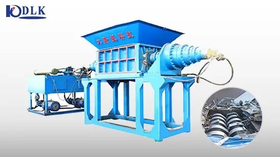 DS Double-Shaft Shredder Machine with PLC Control, 42CrMo Blade, and High Torque Low Speed for Steel Recycling