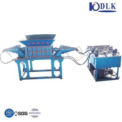Double Shaft Shredder with 42CrMo Blade PLC Control and High Torque Low Speed for Plastic Crusher Recycling Machine