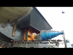 금속 기름통/차 포탄 갈가리 찢기를 위한 쌍둥이 갱구 슈레더 기계